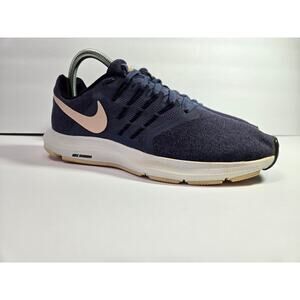 Nike Womens Sz 7.5 Run Swift Running Shoes Blue Pink 909006-501 Low Top Sneakers